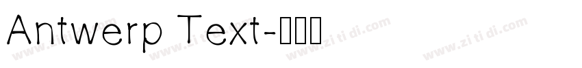 Antwerp Text字体转换